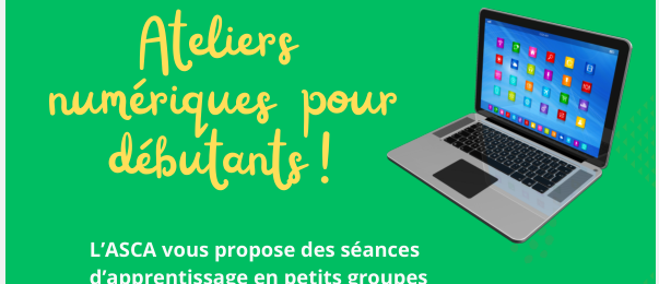 Bientôt des ateliers numériques pour débutants !